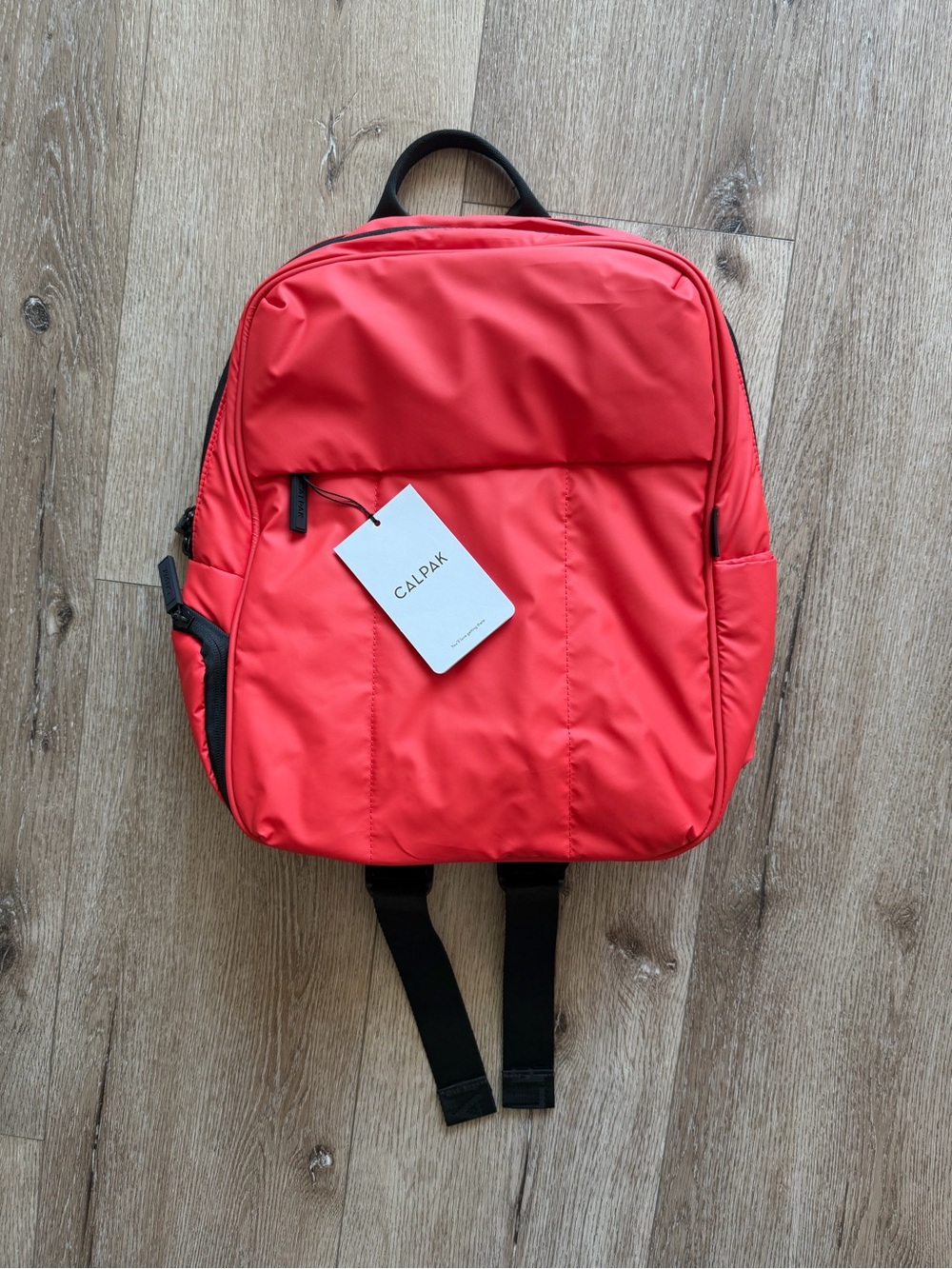 Calpak Red Luka 15” laptop backpack